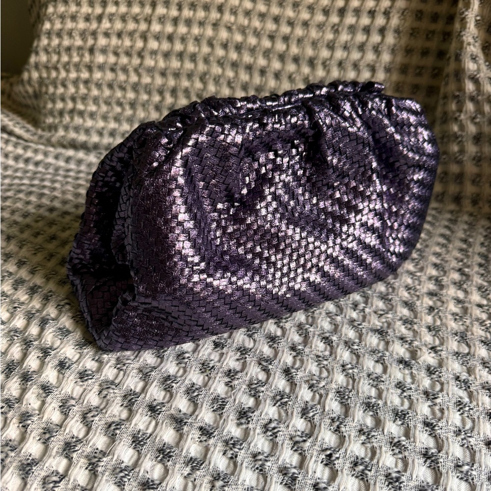 Purple Anthropologie purse/clutch
